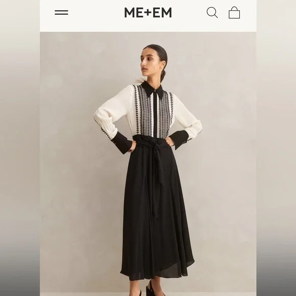 Me+Em Silk Georgette Maxi Dress - Picture 1 of 5